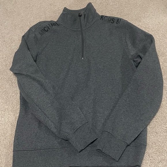 Michael Kors Gray Half-Zip Women's Sweater - Picture 1 of 2
